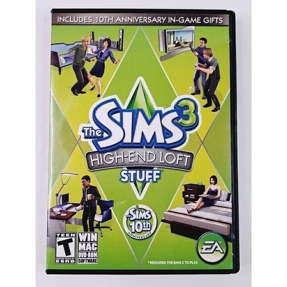 The Sims 3 High End Loft Stuff PC Expansion Pack 2010 Complete - Picture 1 of 3